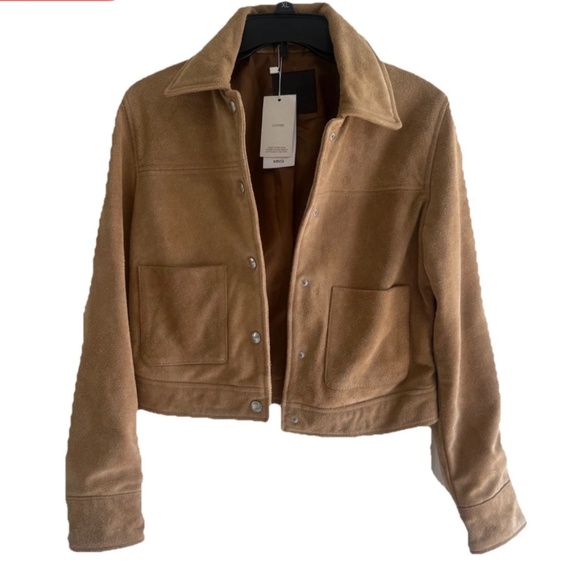 Mango Women’s Suede Leather Jacket, Small, NWT - Picture 6 of 16